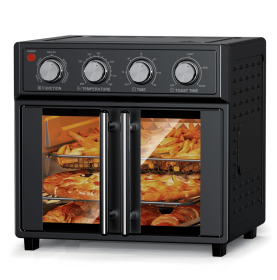 W1002P401138 Bread Machine Oven 26QT Large Capacity French Double Door Air Fryer 1700w 7 Preset Menus 7-in-1 Multifunctional for baking, baking