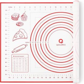 Silicone Pastry Baking Mat Dough - 16x24Inch Large Non Stick Slip Cookie Bread Rolling Mats Sheet